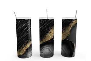 Marble Stainless Steel Tumblers, 20 oz
